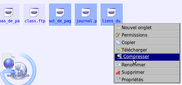 Bouton [Compresser]