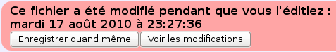 Avertissement anti-écrasement
