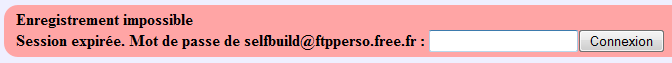 Session expir&eacute;e